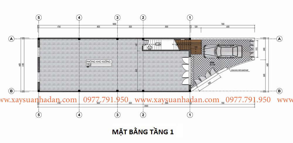 nhà phố bán cổ điển 4 tầng 6.4m x 18m