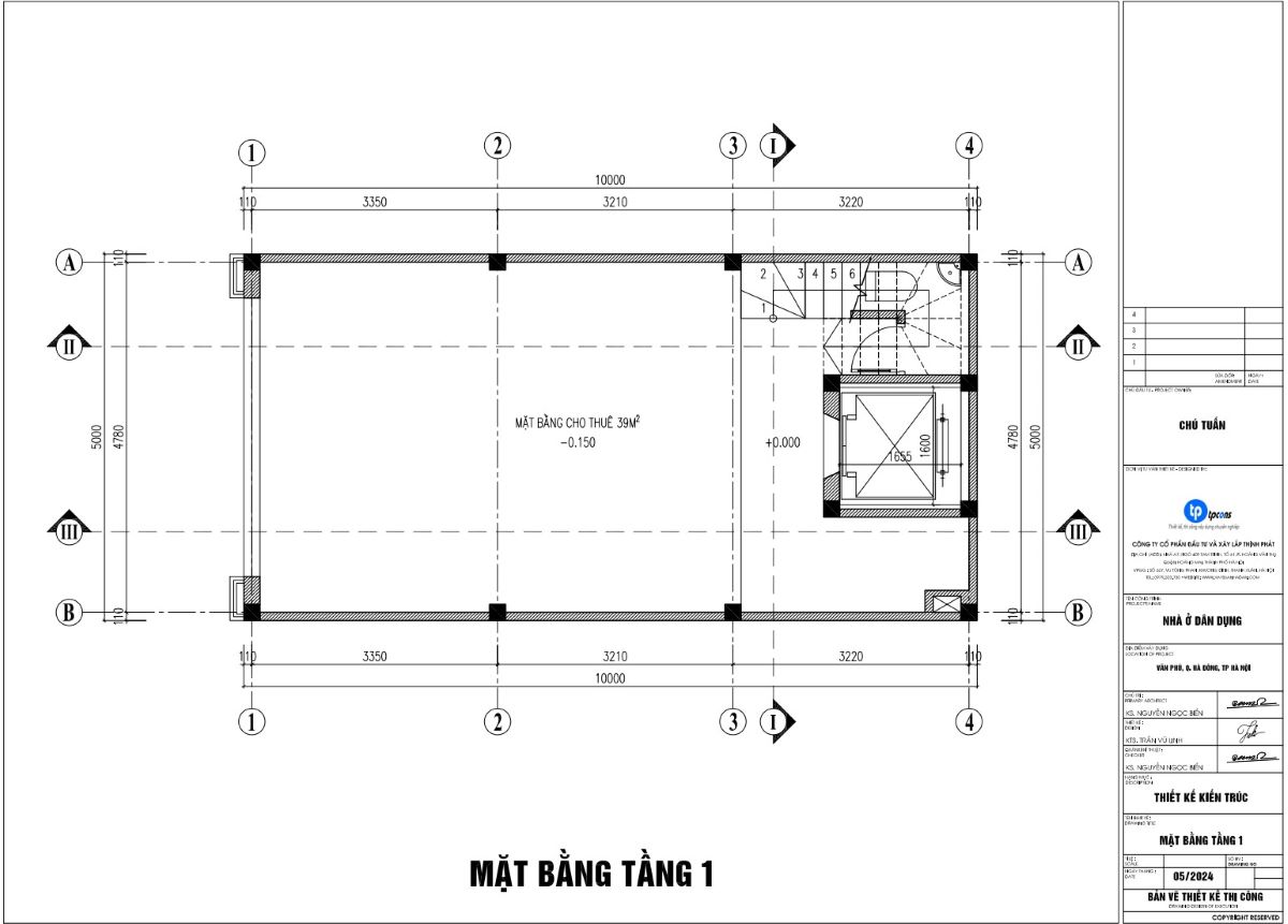 thiết kế nhà phố 50m2 5 tầng 1 tum 