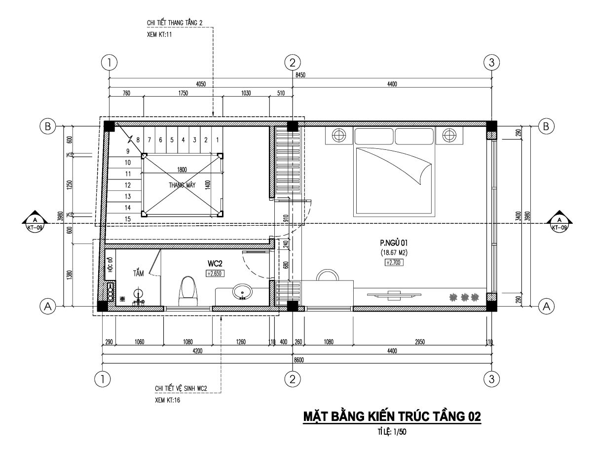 thiết kế nhà 37m2 5 tầng 1 tum-kim mã-mặt bằng