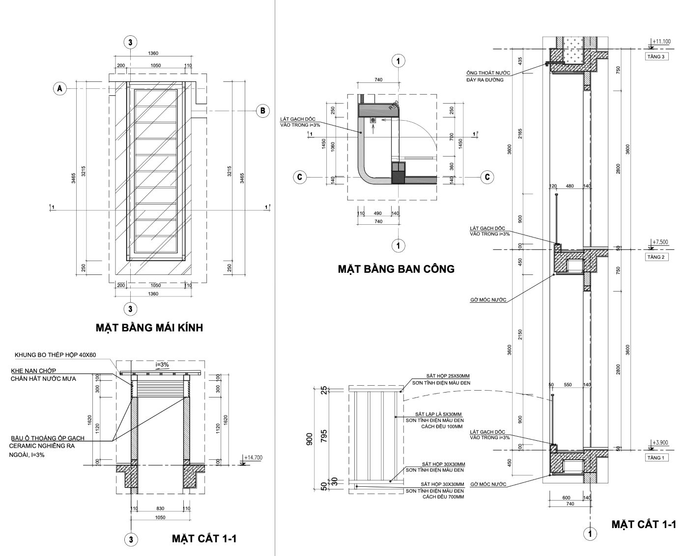 Bản vẽ thiết kế nhà phố 53m2-thang bộ và wc