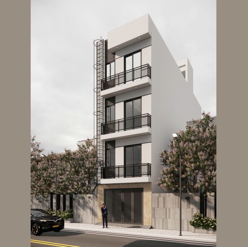 bản vẽ nhà trọ cho thuê 70m2